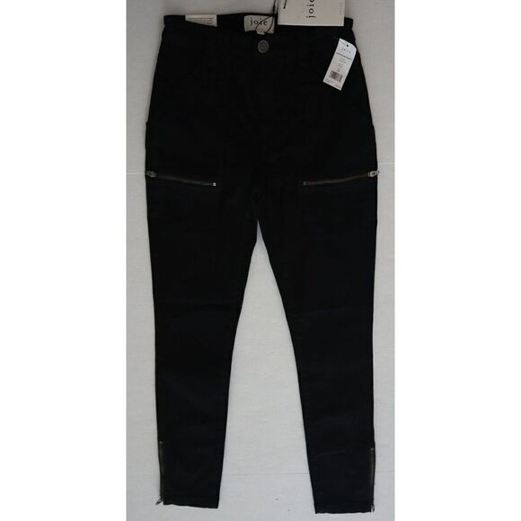 Joie Jeans Women’s Sz 24 Caviar Black High Rise Park Skinny Zip Ankle Pants $228 - Picture 3 of 11
